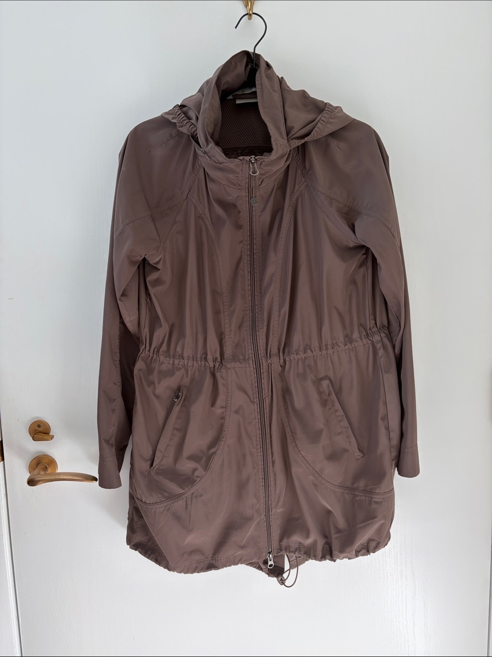 Athleta Raincoat Jacket Windbreaker Bronze color XS